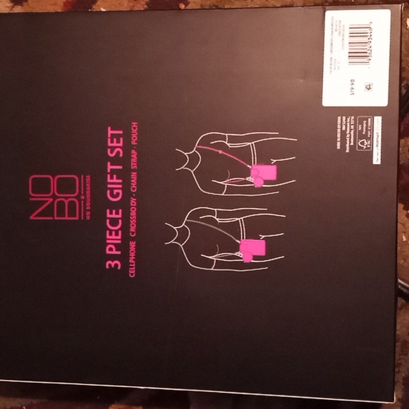 NO BOUNDARIES 3 PIECE GIFT SET CELLPHONE CROSSBODY CHAIN STRAP POUCH - Picture 9 of 11